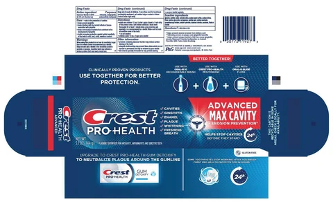 Crest Pro-HealthAdvanced Max Cavity and Erosion Prevention 포장