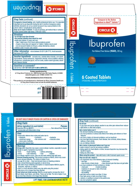 Circle K Ibuprofen packaging