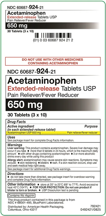 Acetaminophen 포장