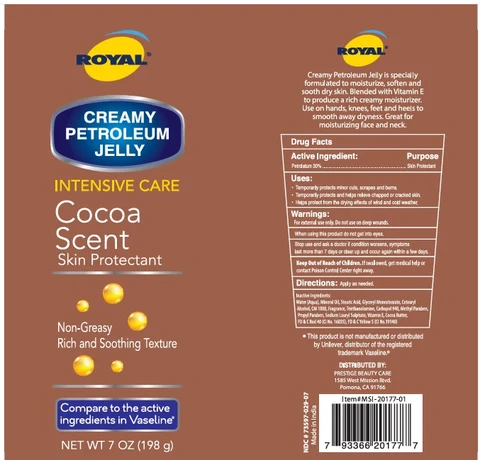 ROYAL CREAMY PETROELUM INTENSIVE CARE COCOA SCENT 포장