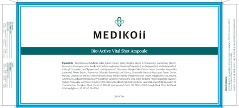 MEDIKOii Bio Active Vital Shot Ampoule 포장