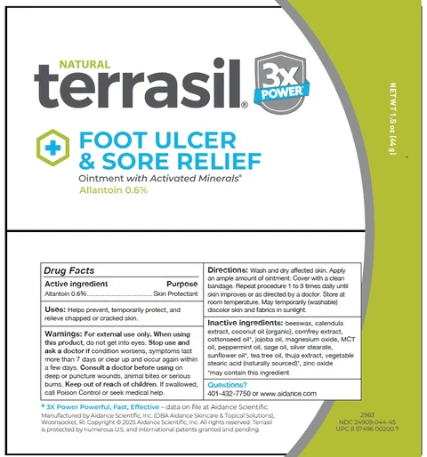terrasil Foot Ulcer and Sore Relief 포장
