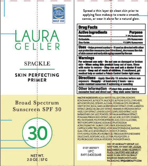 Laura Geller Spackle Skin Perfecting Primer Broad Spectrum SPF 30 Sunscreen packaging
