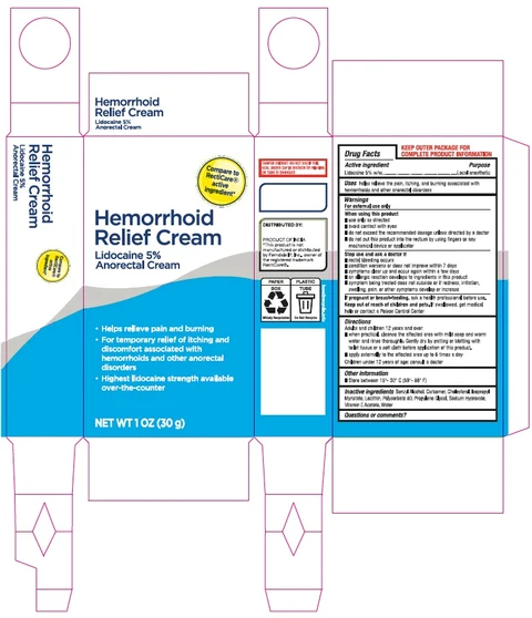 Hemorrhoid Relief Cream 포장