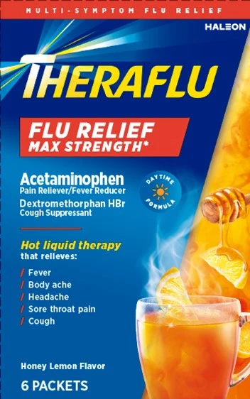 Theraflu Flu Relief Max Strength Daytime packaging