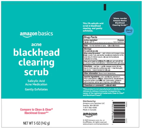 amazon basics acne blackhead clearing scrubAcne Treatment packaging