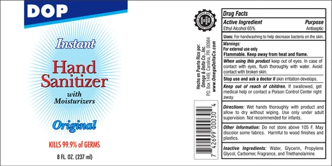 DOP Hand Sanitizer 포장