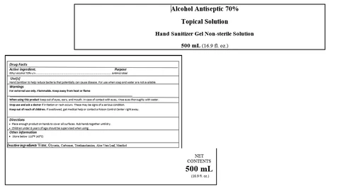 LABEL 500 mL with menthol