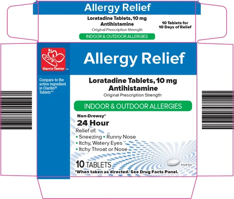 Harris Teeter Allergy Relief packaging