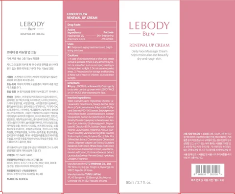 LEBODY BU W RENEWAL UP packaging