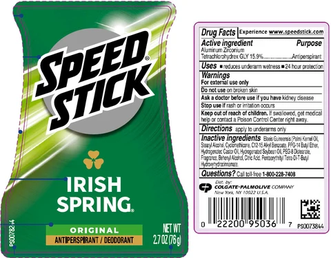 Speed StickIrish Spring Original packaging