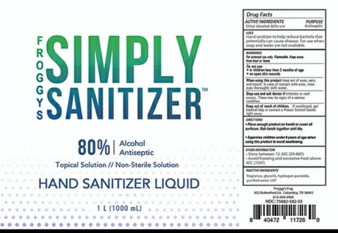 Simply Sanitizer Liquid II 포장