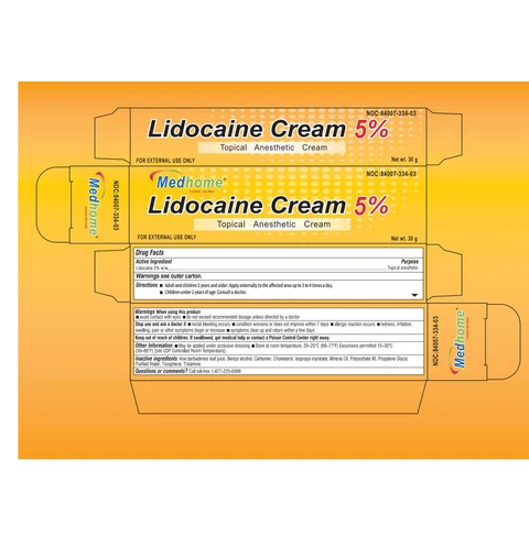 LIDOCAINE 5% packaging
