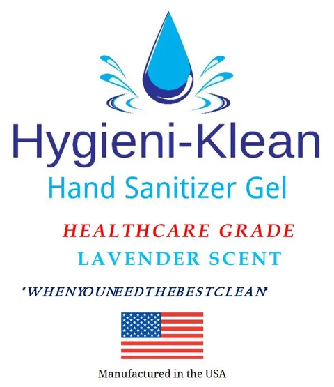 Hygieni-Klean Hand Sanitizer Gel Healthcare Grade Lavender 포장