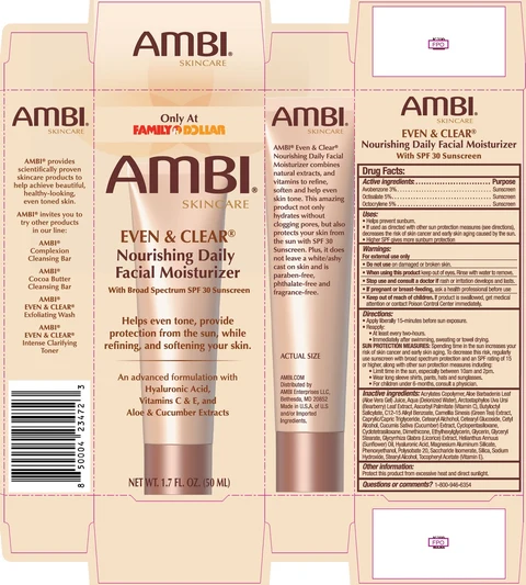 AMBI Even and Clear Facial Moisturizer SPF-30 포장
