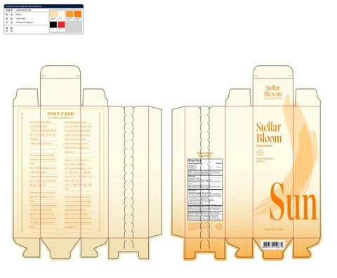 Stellar Bloom Sunscreen Broad Spectrum SPF50 packaging