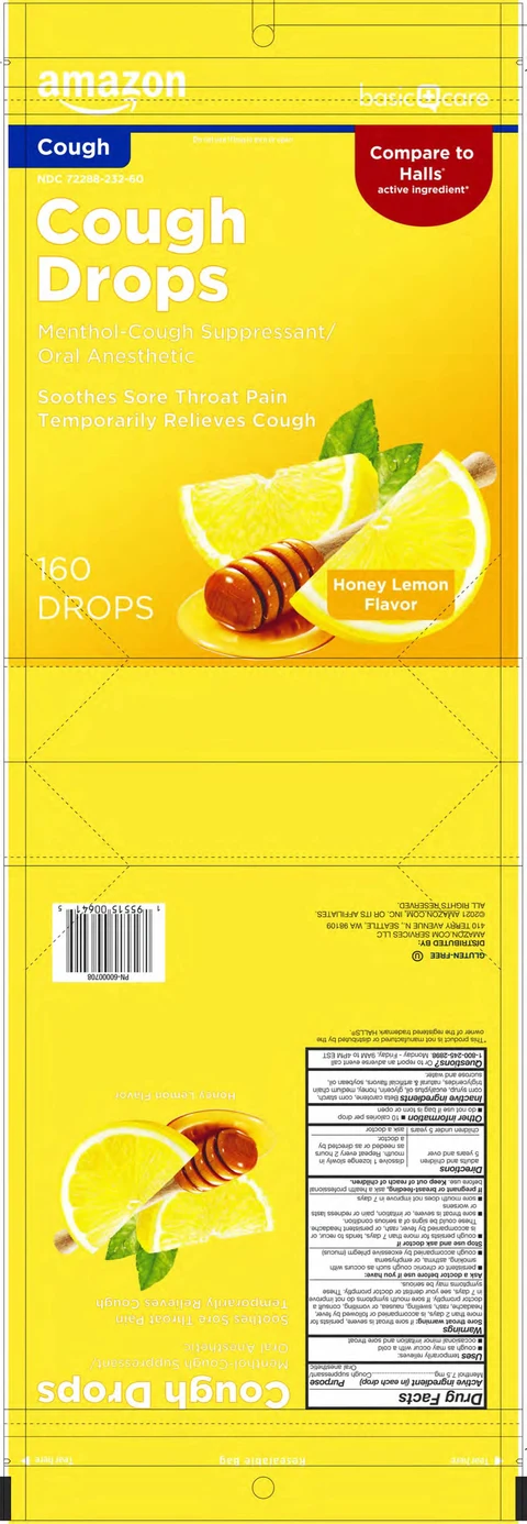 Basic Care Honey Lemon Cough Drops 포장