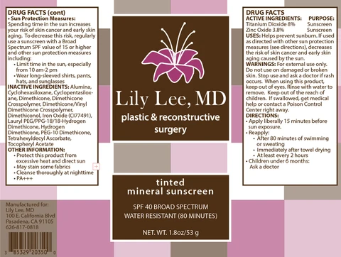Tinted Mineral Sunscreen packaging