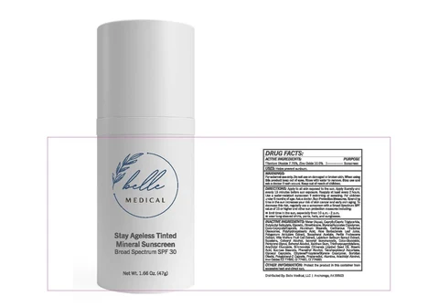 Stay Ageless Tinted Mineral Sunscreen Broad Spectrum SPF 30 packaging