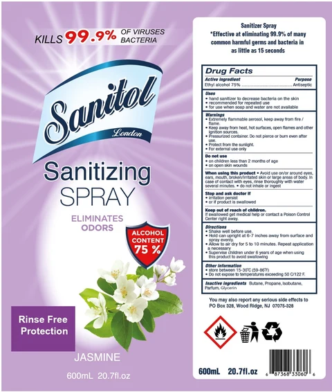 Sanitol LondonSanitizing 포장