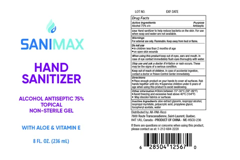 Sanimax Hand Sanitizer 포장