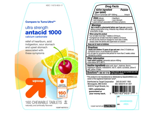 up and up ultra strength antacidAssorted Fruit 포장