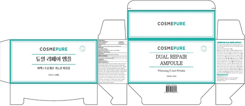 COSMEPURE DUAL REPAIR AMPOULE packaging