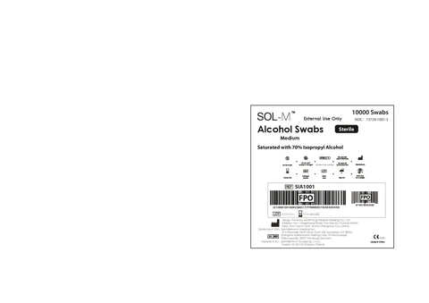 Sol-M Alcohol Swabs Medium Sterile 포장