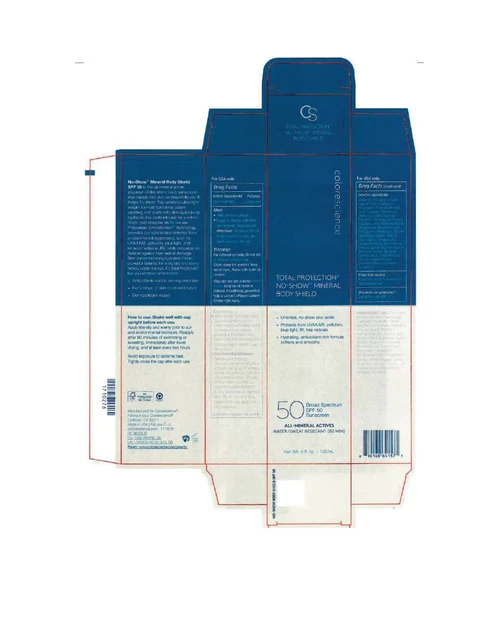 Colorescience Total Protection No Show Mineral Body Shield 포장