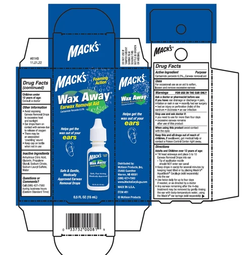 Wax Away Earwax Removal Aid packaging