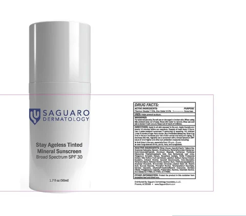 Stay Ageless Tinted Mineral Sunscreen Broad Spectrum SPF 30 packaging
