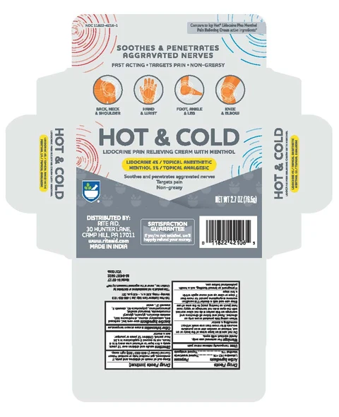 Rite Aid Hot and Cold Pain ReliefPain Relieving packaging