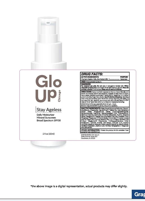 Stay Ageless Daily Moisturizer Mineral Sunscreen Broad Spectrum SPF30 packaging