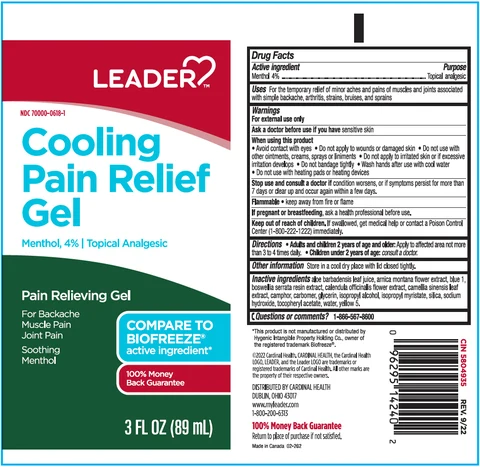 Leader Cooling Pain ReliefTopical Analgesic packaging