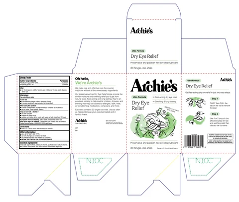Archies Dry Eye Relief 포장