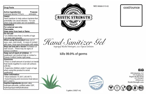Hand Sanitizer Gel - unscented packaging