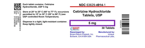 Cetirizine Hydrochloride 포장