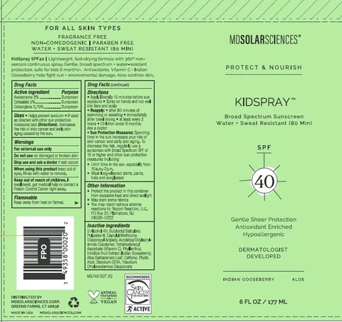 KidsprayBroad Spectrum Sunscreen SPF 40 포장