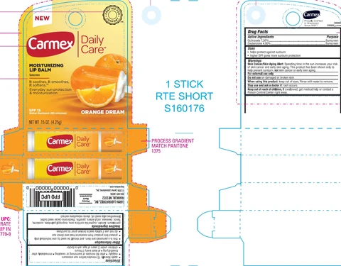 Carmex Daily Care Moisturizing Lip Balm Orange Dream SPF 15 포장