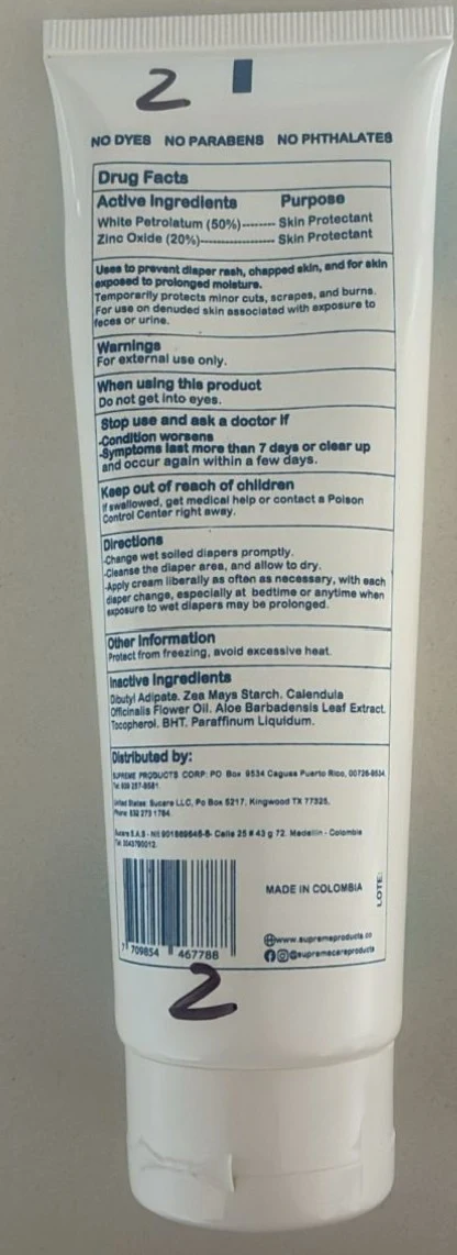 Supreme Care Protective Zinc Cream 포장