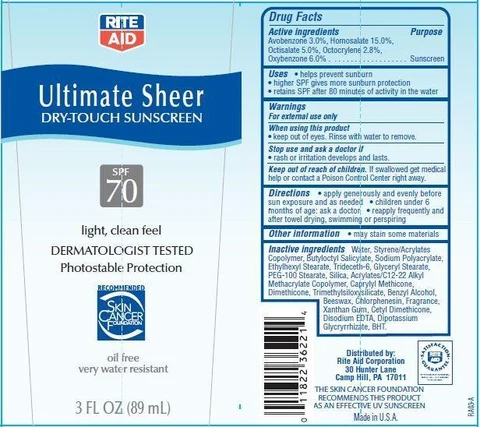 Rite Aid Ultimate Sheer packaging