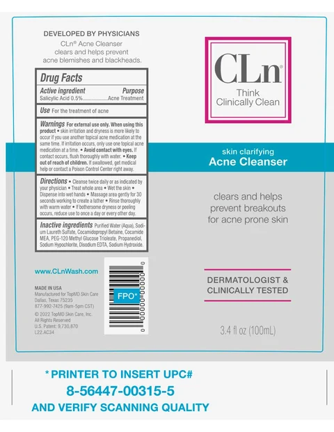 CLN ACNE CLEANSER packaging