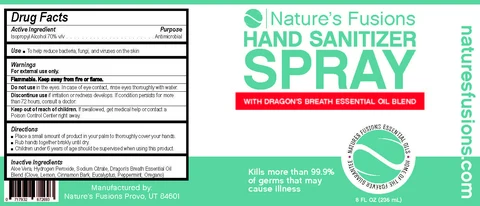 8 oz spray label