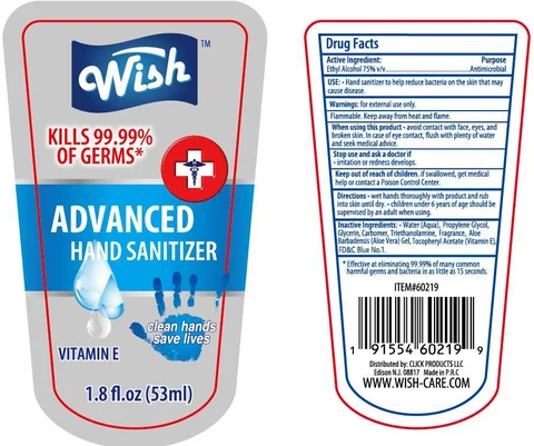 Wish advanced hand sanitizer01 packaging
