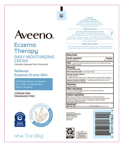 Aveeno Eczema Therapy daily moisturizing 포장