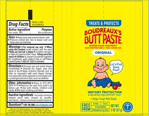 Boudreauxs Butt Diaper Rash Original packaging