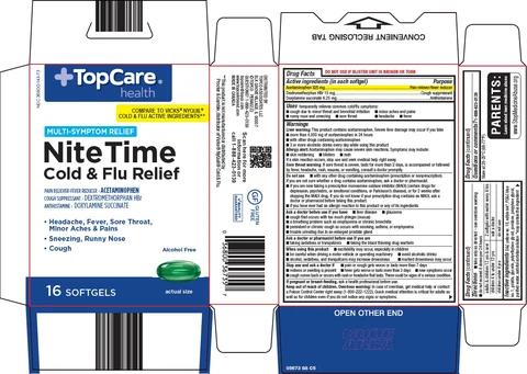 topcare nite time cold and flu 포장
