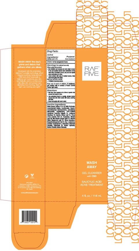 RAF Five - Wash Away Salicylic Acid Gel Cleanser 포장