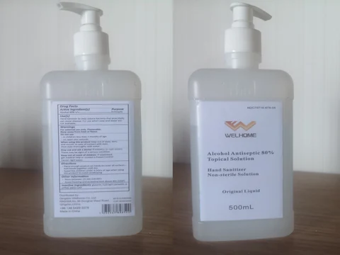 Hand Sanitizer packaging