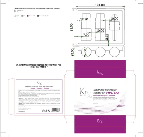 Krx Aesthetics Biophase Molecular Night Peel packaging